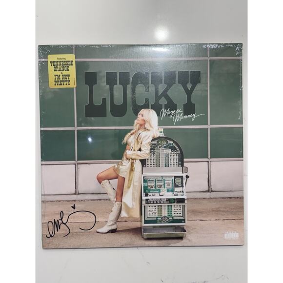 AUTOGRAPHED SIGNED Megan Moroney - LUCKY Green Vinyl LP SEALED #2 - Picture 1 of 8